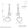 Fashion Jewelry Heart Tassels Earrings Wholsale Tasels for Silver Earrings